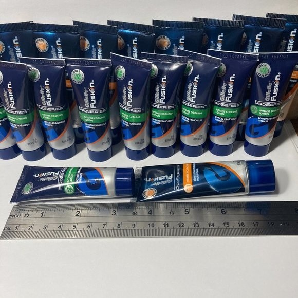Travel Size Gillette Fusion ProSeries Thermal Face Scrub Intense Cooling Lotion - Picture 9 of 13
